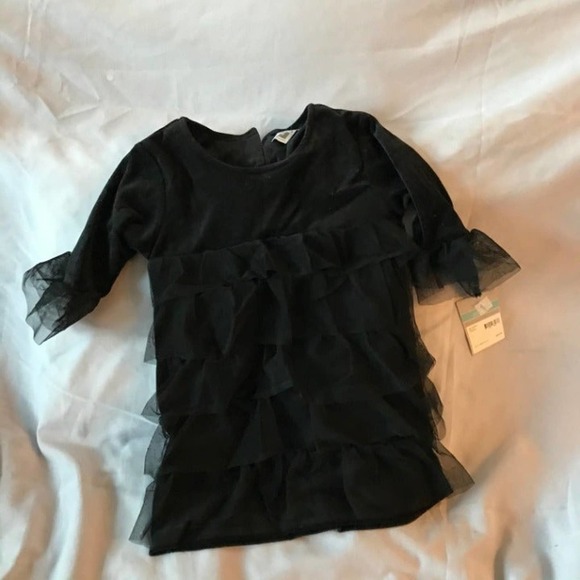 Carter's Girl's Frilly Black Top - Picture 6 of 6